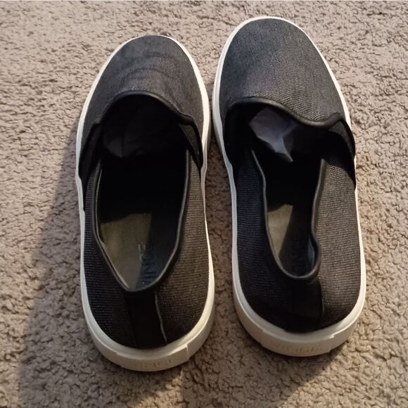 VINCE Preston FB Textured Fabric Canvas Slip On Shoes Womens Size 8 PRE-OWNED - Picture 5 of 6